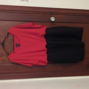 Enfocus Women Red and Black Dress Size 20W